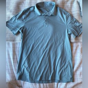 Men’s blue Lululemon active wear golf shirt